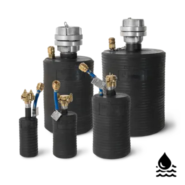 Rohrdichtkissen kurz mit Durchgang (Abwasser)