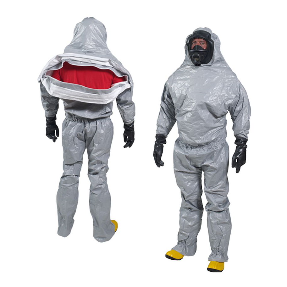 TYCHEM® F Chemikalienschutzoverall, Kopfhaube und Maskenmanschette