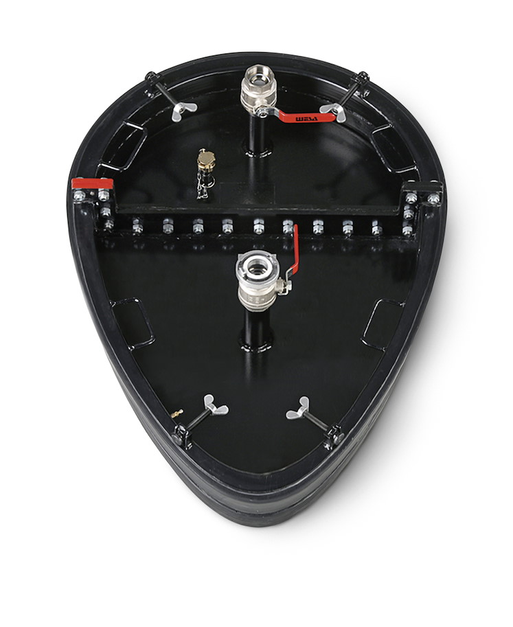 pneumatische Prüf-Absperrscheibe Ei-Profil DN 1.000 / 1.500 1-teilig