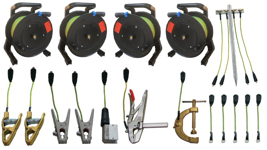 Set Erdungsmaterial Sternerdung = Erdungsspiess