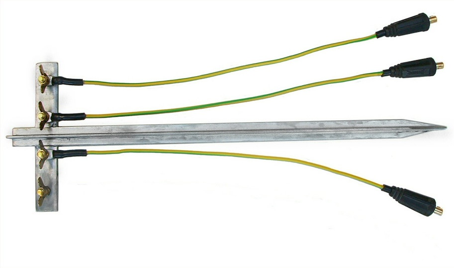 Erdungsspiess (3 Anschlusskabel)