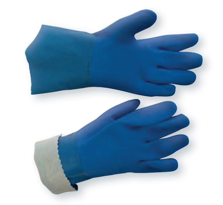 Fünffinger-Cheimikalienschutzhandschuhe (Baumwollstrick)