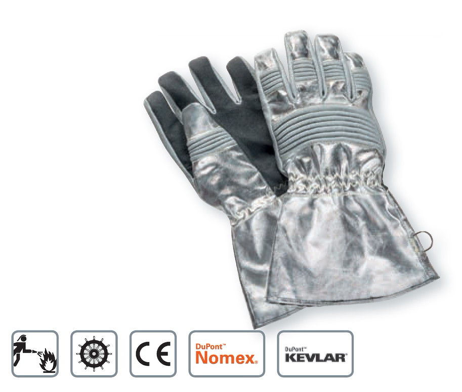 Fünffinger-Hitzehandschuhe (Nomex/Keblar)