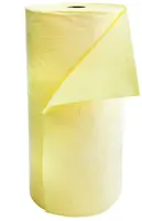 Chemikalien-Bindevlies einlagig, 1 Rolle gelb 60 m x Ø40 cm (0.8m)