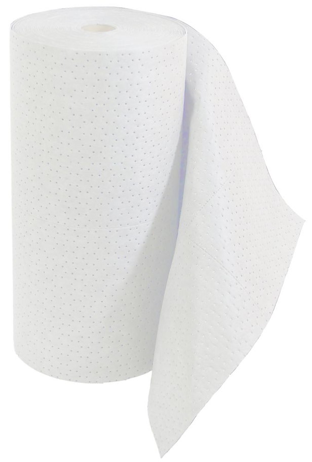 Öl-Bindevlies dreilagig, beidseitig fusselfrei,1 Rolle weiß 40 m x Ø40 cm