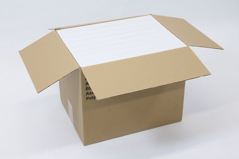 Universal-Bindevlies doppellagig, Oberseite fusselfrei, 8x10 Tücher grau 40 cm x 50 cm