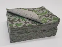 Universal-Bindevlies doppellagig, Oberseite fusselfrei, Camouflage Muster, 100 Tücher  40 cm x 50 cm