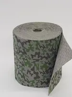 Universal-Bindevlies doppellagig,Oberseite fusselfrei, Camouflage Muster, 1 Rolle 40 m x Ø40 cm