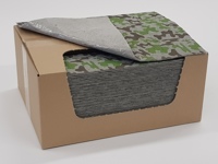 Universal-Bindevlies, oben verstärkt, Camouflage-Muster unten dicht, 50 Teppiche  40 cm x 50 cm