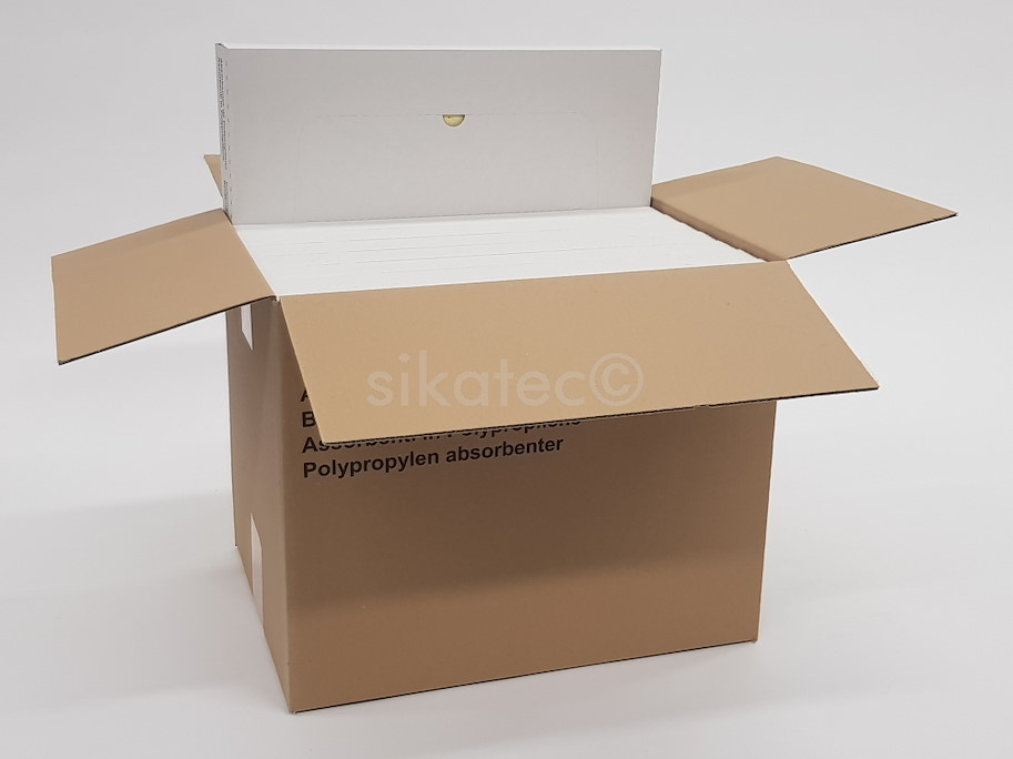 Chemikalien-Bindevlies doppellagig, Oberseite fusselfrei, 8x10 Tücher gelb 40 cm x 50 cm