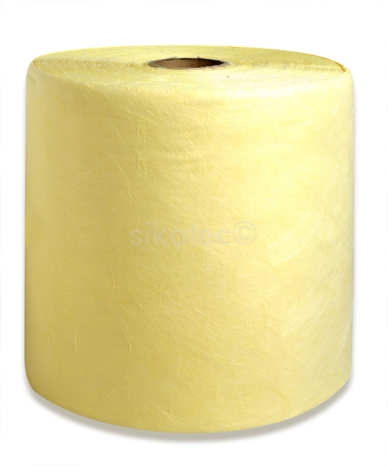 Chemikalien-Bindevlies einlagig, 2 Rollen gelb 60 m x Ø40 cm (0.4m)