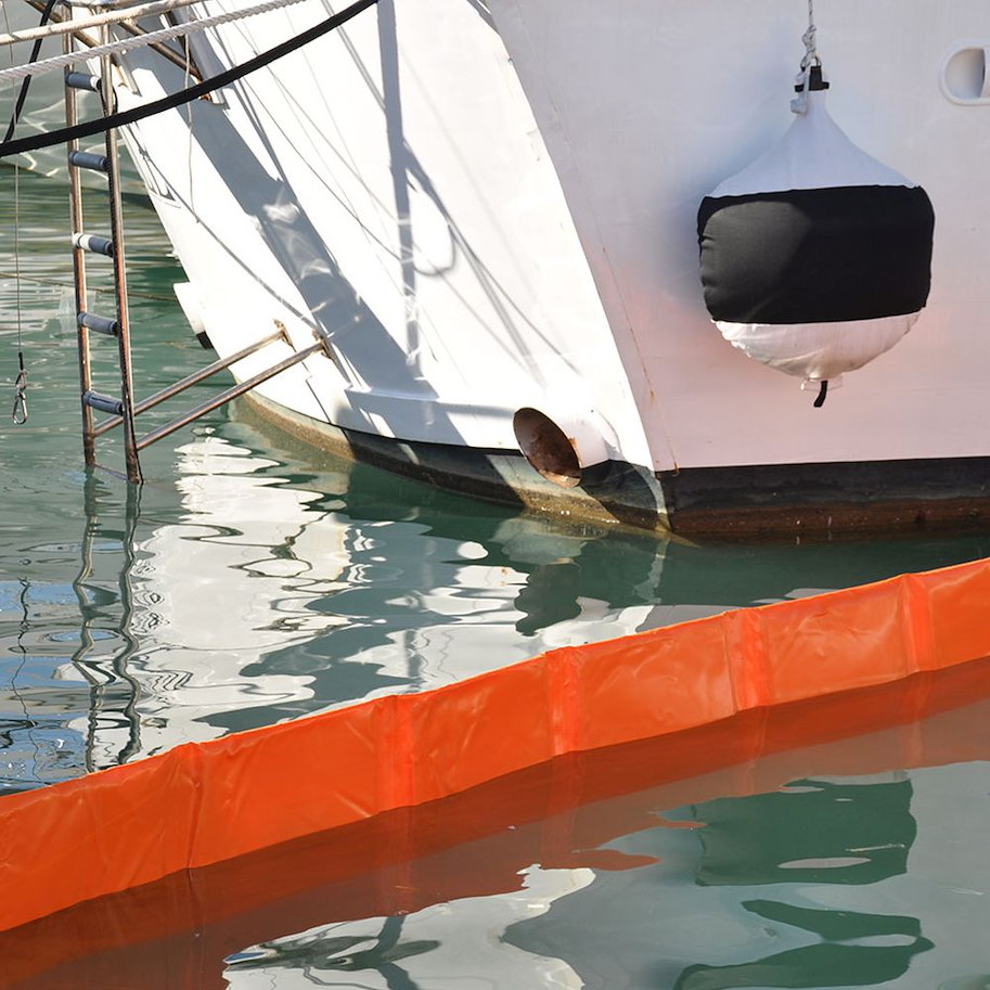 Flache Festkörpersperre 25 m x 45 cm Höhe