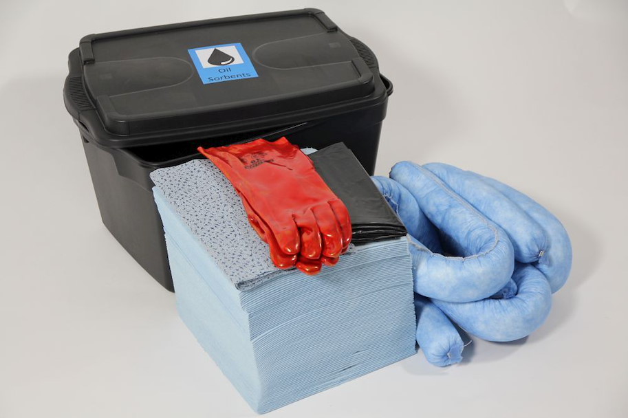 Öl-Notfallset PE-Koffer 50 l  (blau Koffer schwarz)