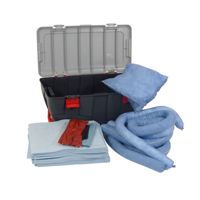 Öl-Notfallset ziehbarer Kunststoffkoffer 75 l (blau , Koffer schwarz/grau)