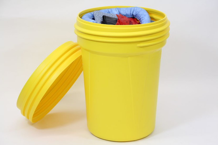 Öl-Notfallset UN-Sicherheitsfass 100 l (blau,Fass gelb)