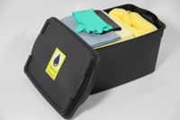 Chemikalien-Notfallset PE-Koffer 50 l  (gelb,Koffer schwarz)
