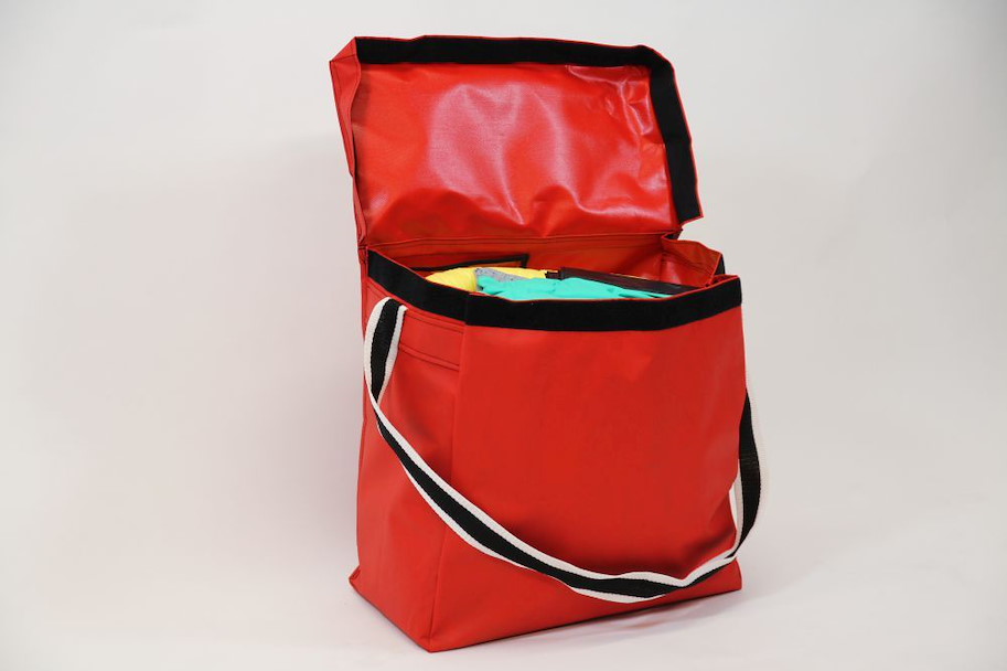 Chemikalien-Notfallset PVC-Tasche mit Schulterriemen 75 l (gelb,Tasche rot)