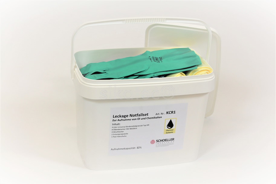 Chemikalien-Notfallset tragbare Notfallbox mit Griff 300 l  (gelb)