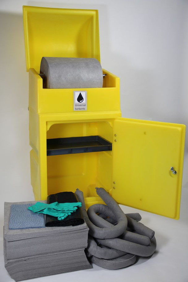 Universal-Notfallset Wartungsrollwagen mit Abwickler 300 l