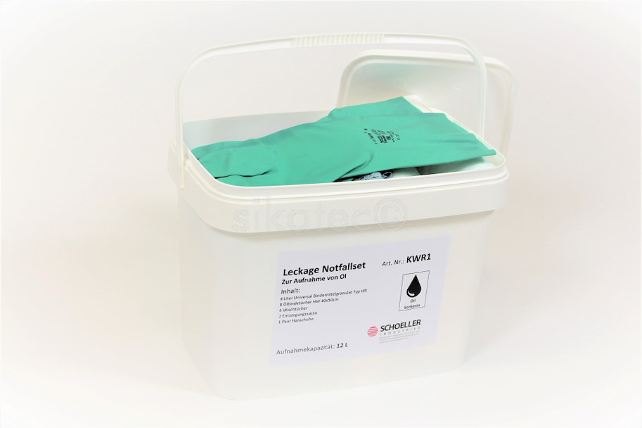 Öl-Notfallset tragbare Notfallbox mit Griff 300 l  (weiss)