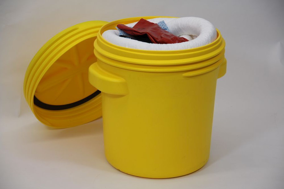 Öl-Notfallset UN-Sicherheitsfass 75 l  (weiss, Fass gelb)