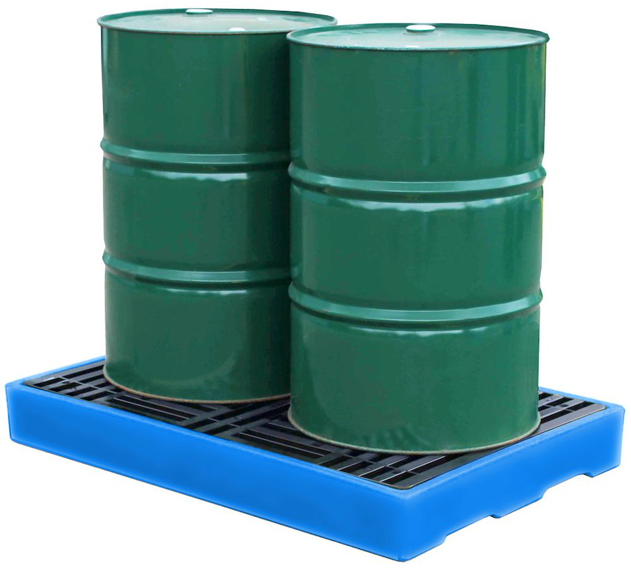 PE-Boden-Auffangwannen 130 l (vier 100 l Fässer)