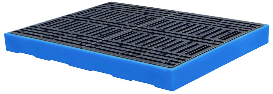 PE-Boden-Auffangwannen 300 l (vier 205 l Fässer)