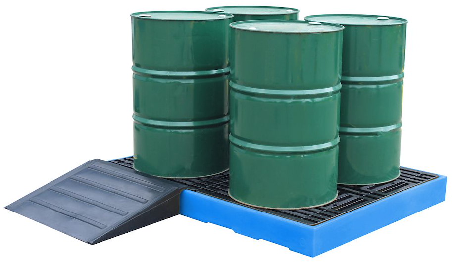 PE-Auffahrrampe für Boden-Auffangwannen klein