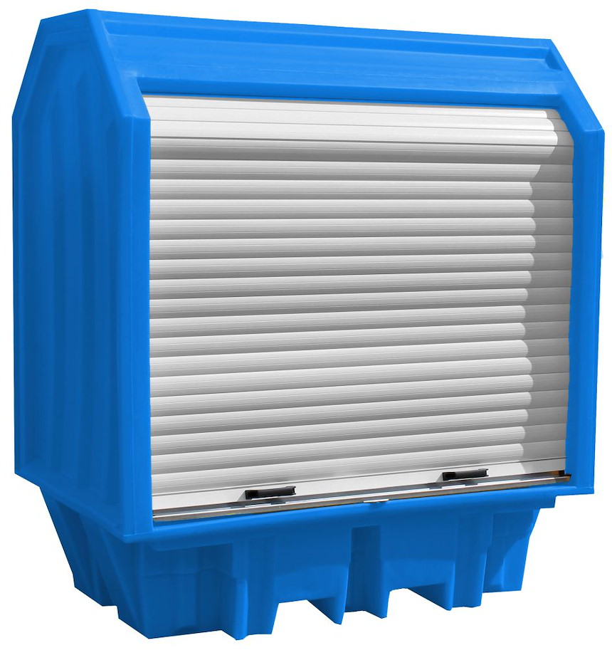 PE-Gefahrstoffdepot mit Rolltor 230 l