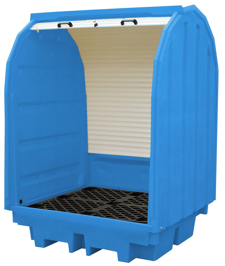 PE-Gefahrstoffdepot mit Rolltor 430 l