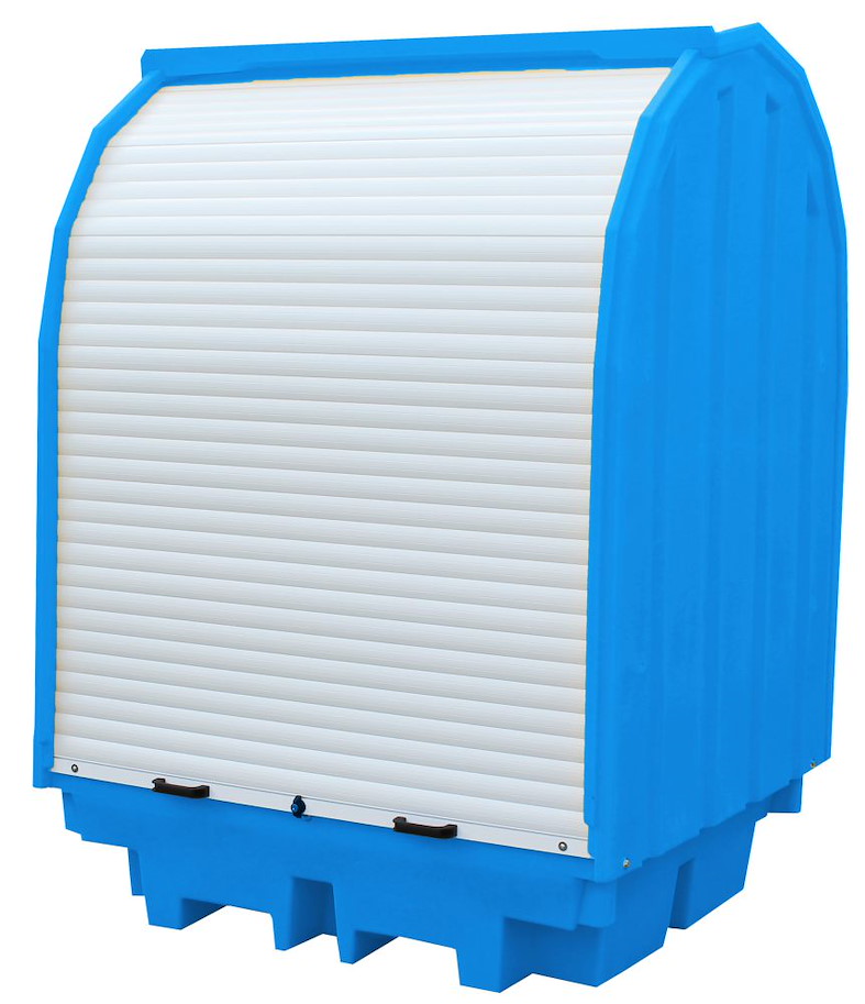 PE-Gefahrstoffdepot mit Rolltor 430 l