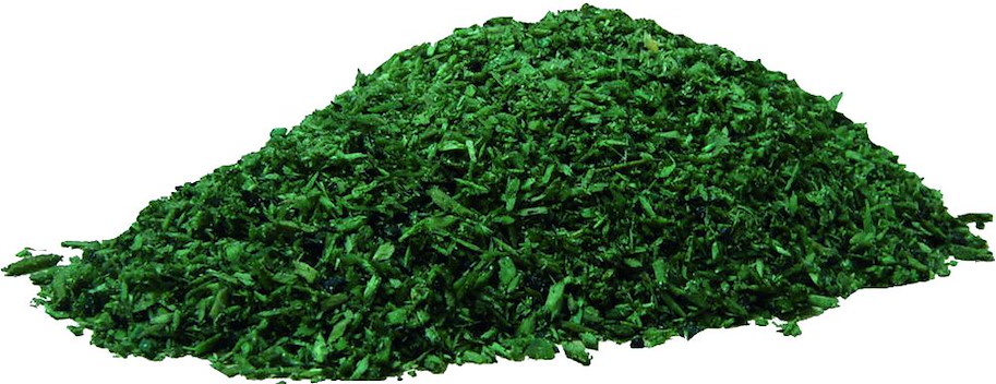 Staubbinder-Kehrspäne Öl / grün 25 kg