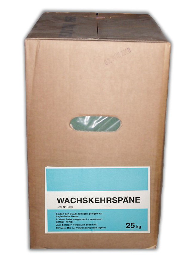 Staubbinder-Kehrspäne Wachs / blau 25 kg