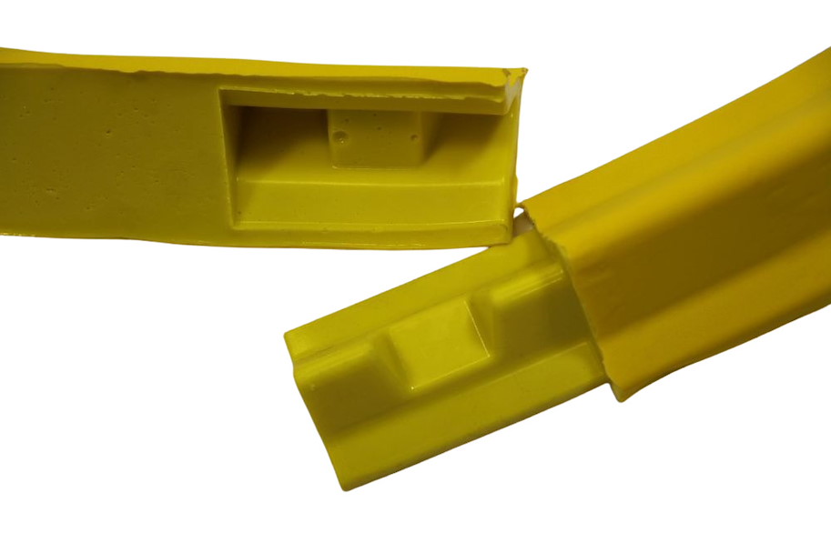 Mehrweg-Absperrbarriere 200 cm x 5 cm / mit Griffen