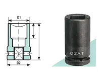 Schlagnuss 1/2″ 4-kant-17mm